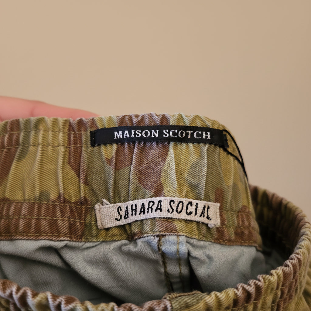 Maison Scotch Sahara Social Camo Jogger Pants