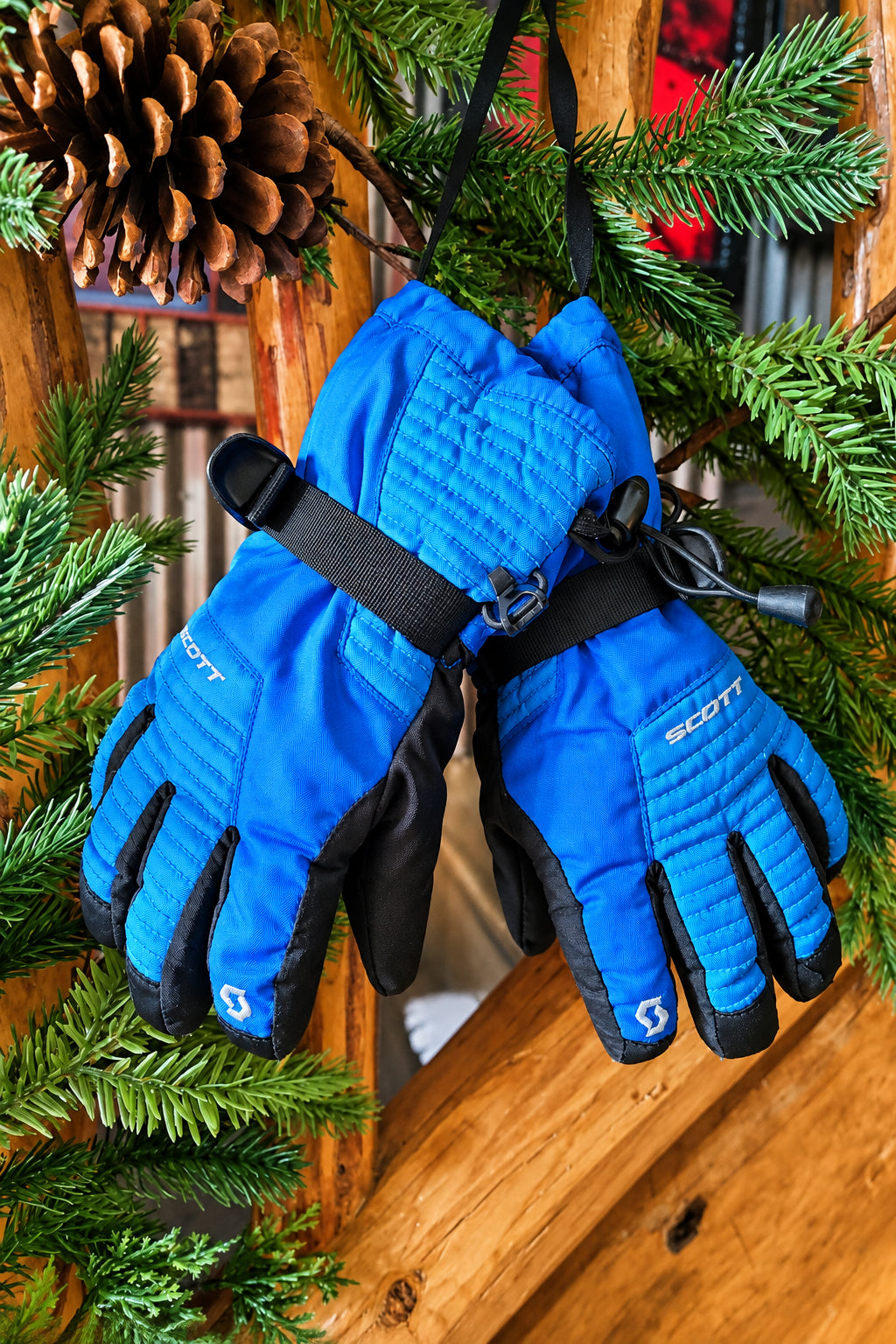 Vintage Scott Blue Winter Gloves Size S