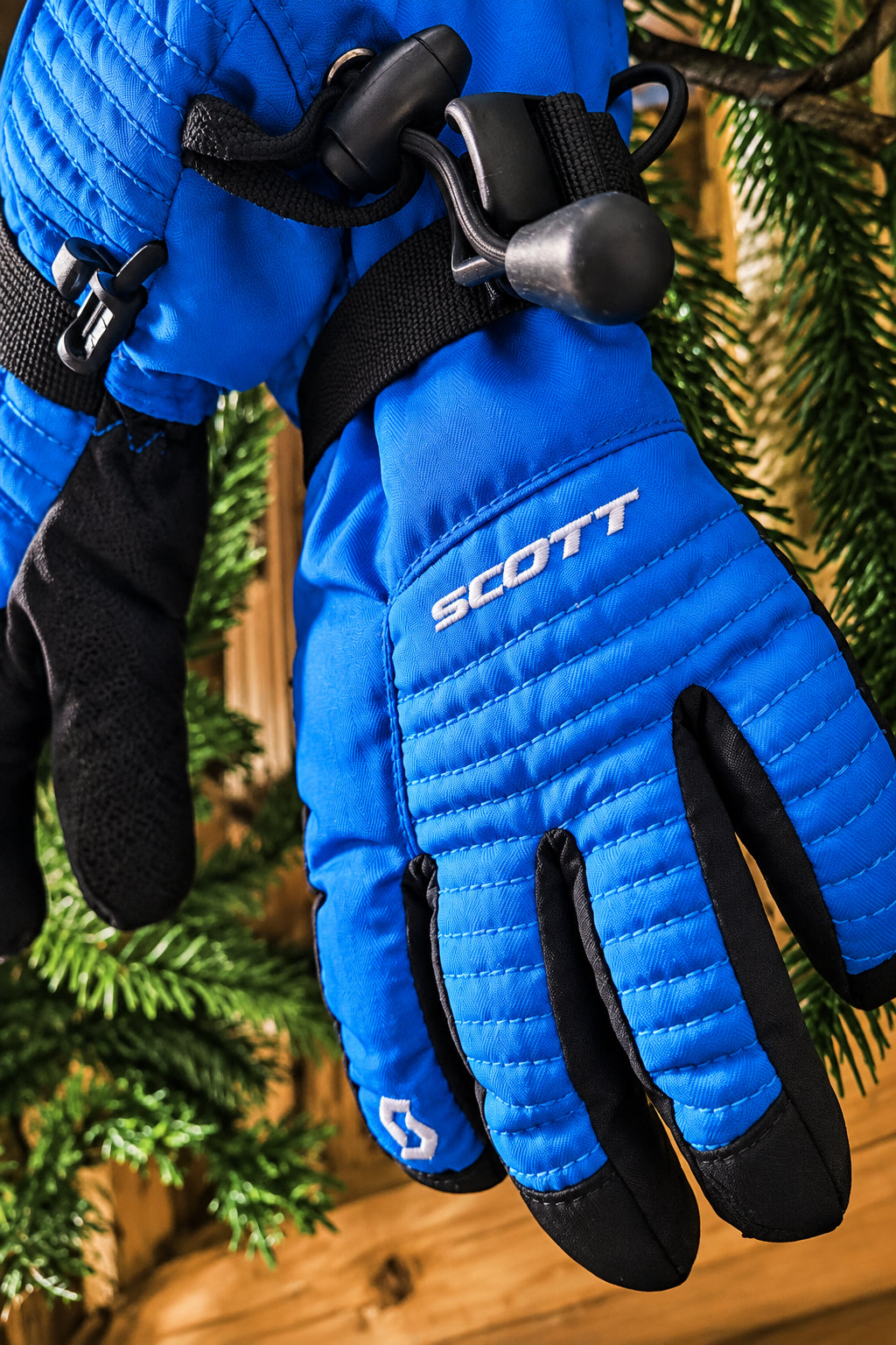 Vintage Scott Blue Winter Gloves Size S