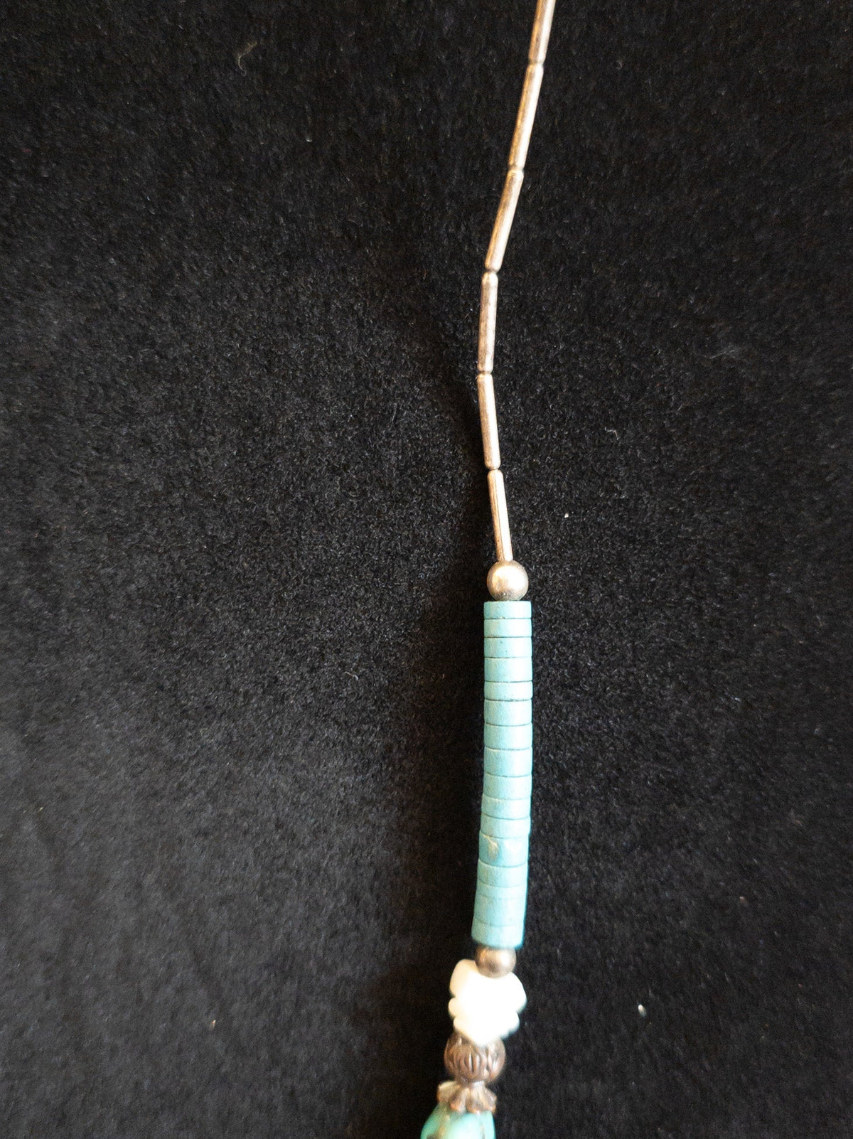 Turquoise Necklace Navajo Heishi Beads Genuine Natural