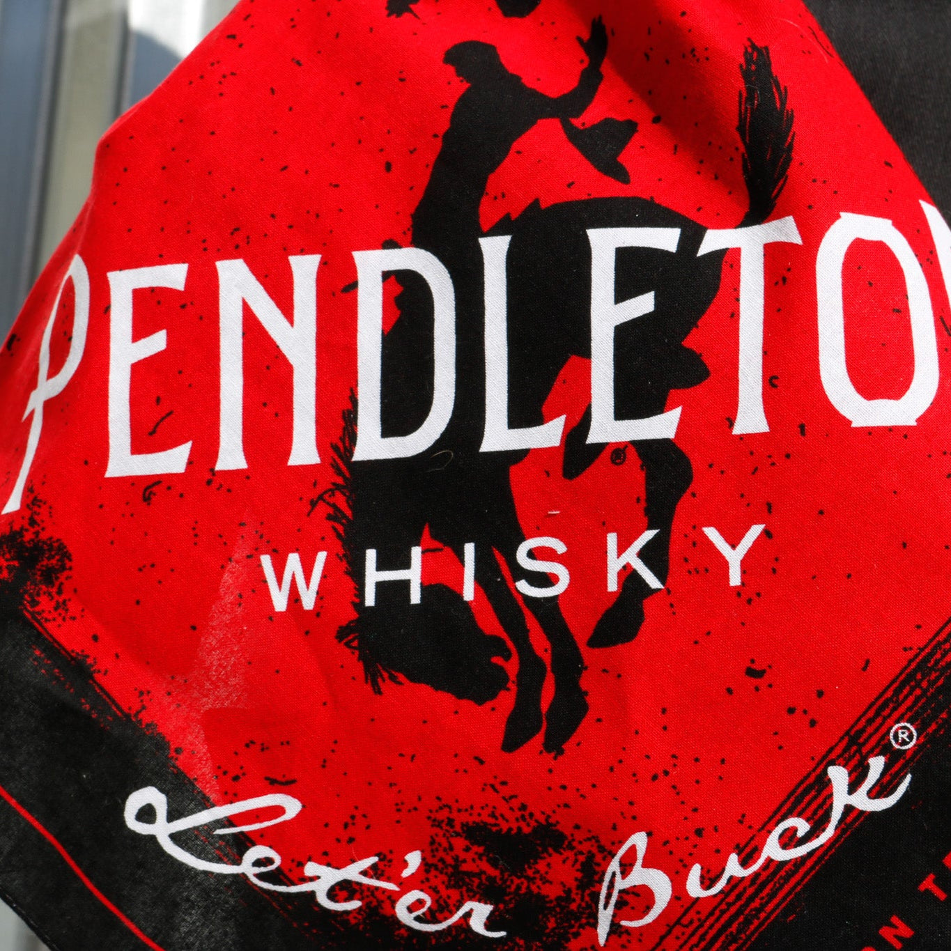 Classic Black and Red Pendleton Whiskey Bandana