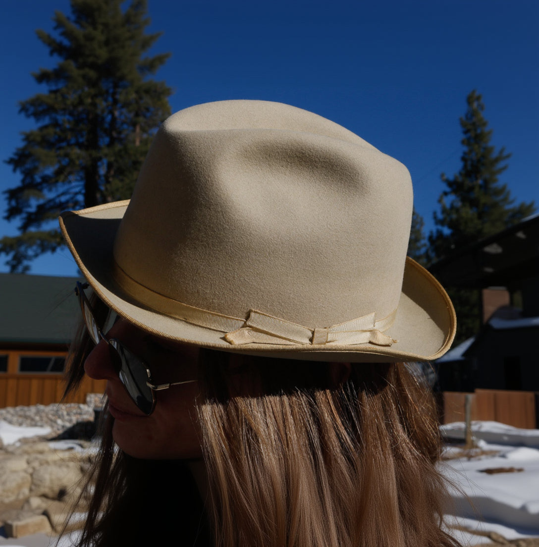 Vintage 1940s John B. Stetson Company Hat Royal DeLuxe Stetson Mathew and Miller Size 7