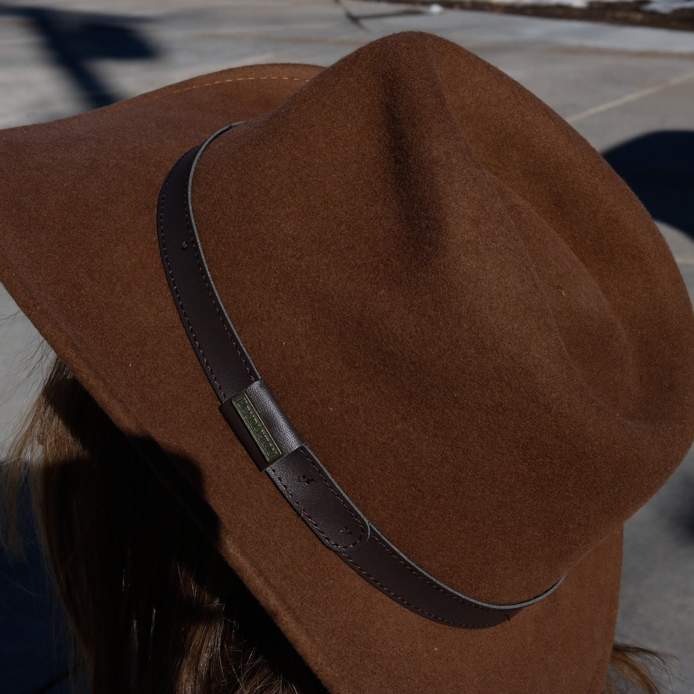 Pendleton Brown Wool Outback Cowboy Hat