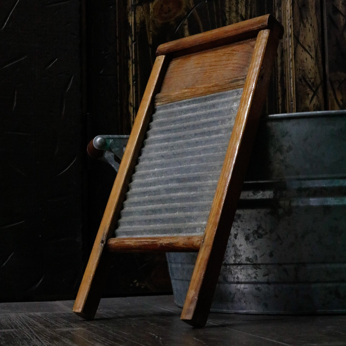 Antique Childen's Wooden Washboard