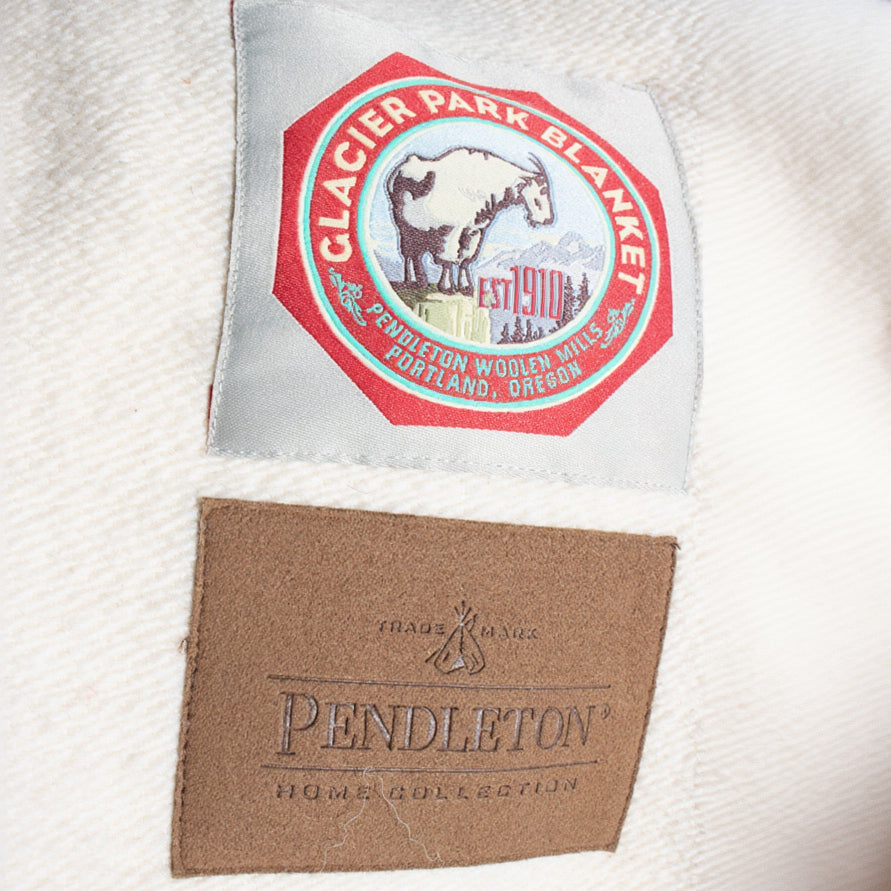 Pendleton National Park Throw Blanket with Leather Strap Acadia Classic Multi Color Stripes