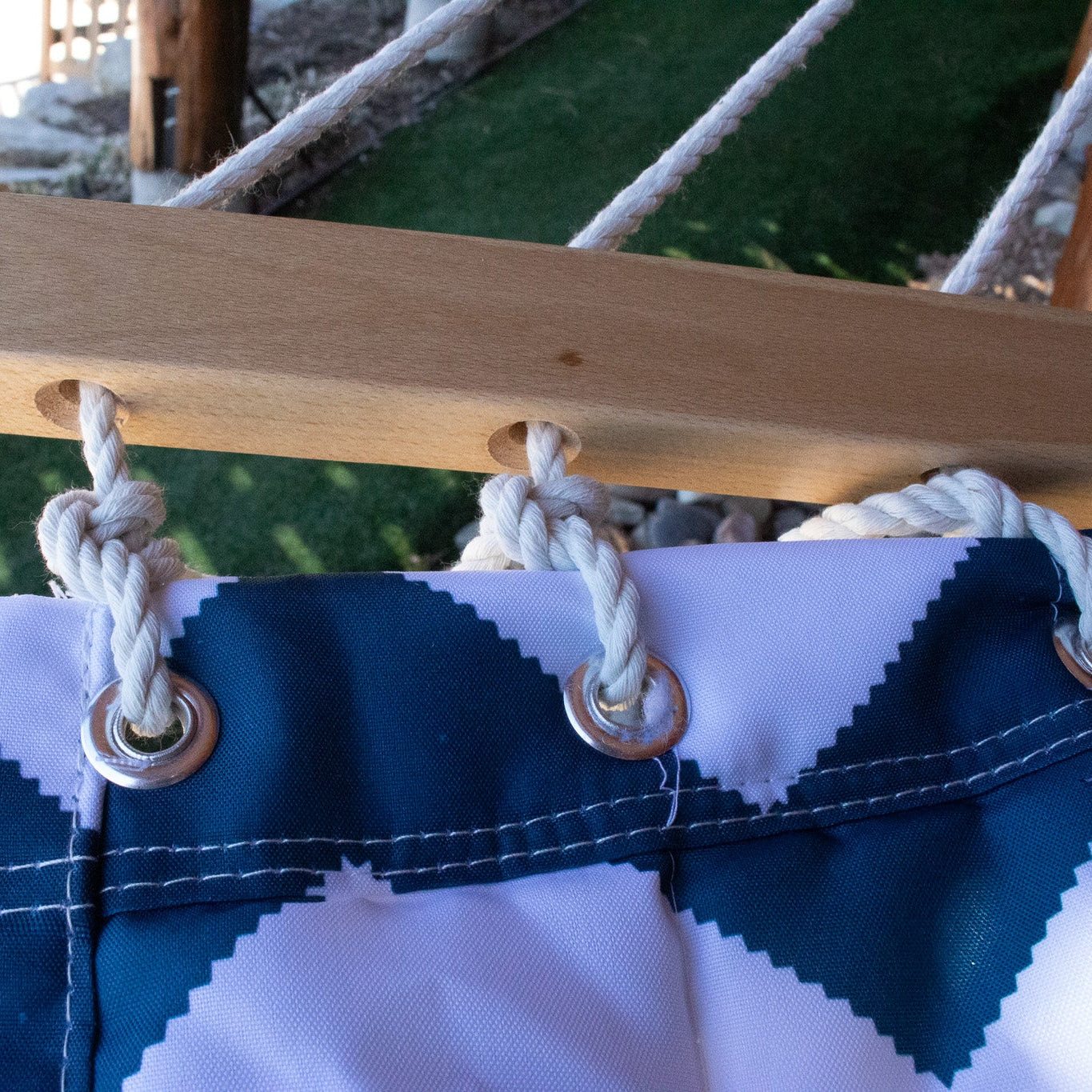 Lazy Daze Double Quilted Hammock with Spreader Bars and Detachable Pillow
