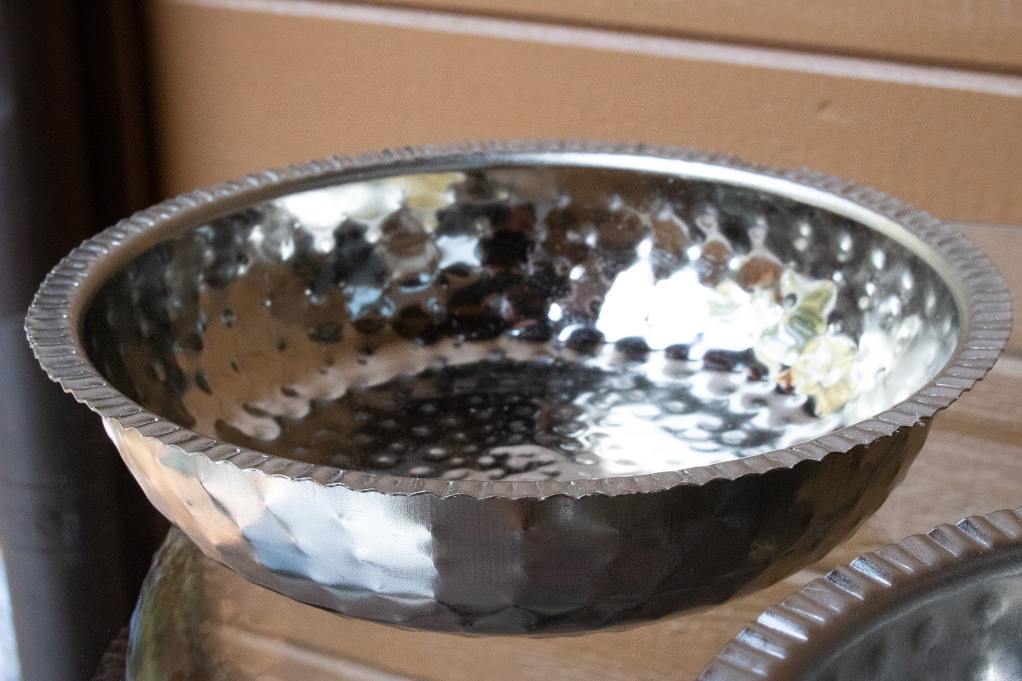 Set of 2 Textured Silver Bowls – A Touch of Sophistication for Any Table