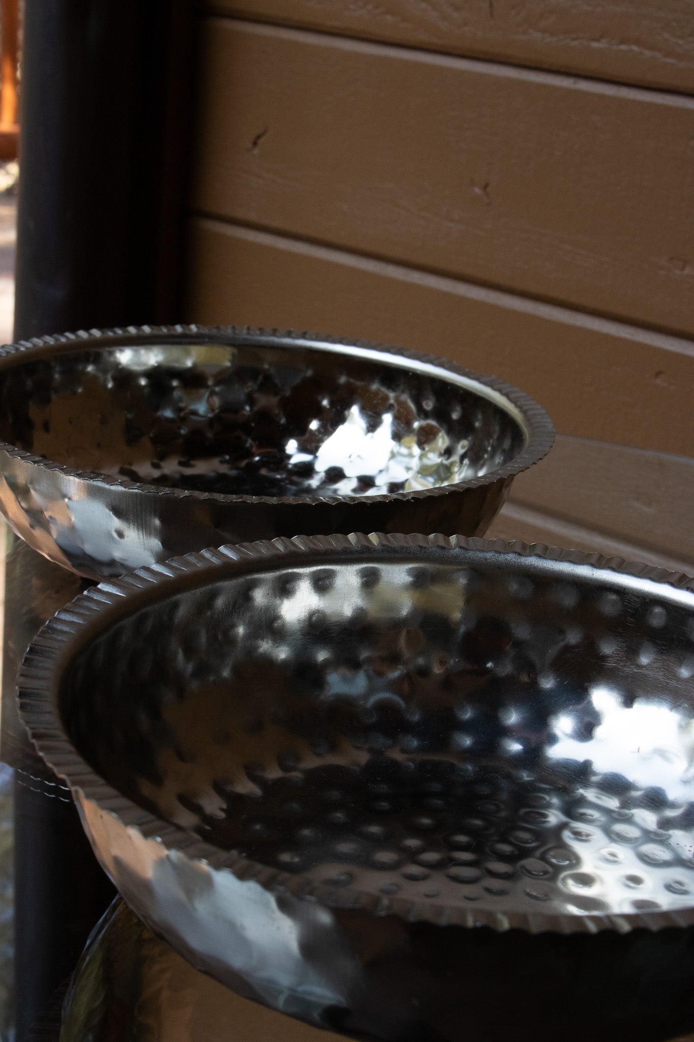 Set of 2 Textured Silver Bowls – A Touch of Sophistication for Any Table