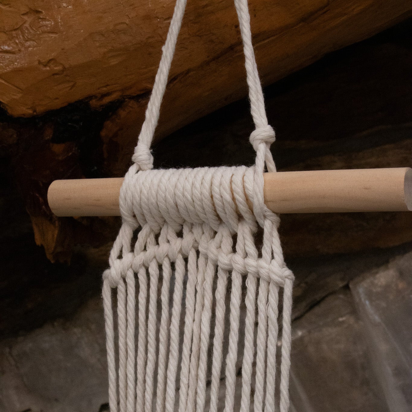 6-Pack Macrame Hanging Plant Holders – Indoor Planters with Hooks for Stylish Display.