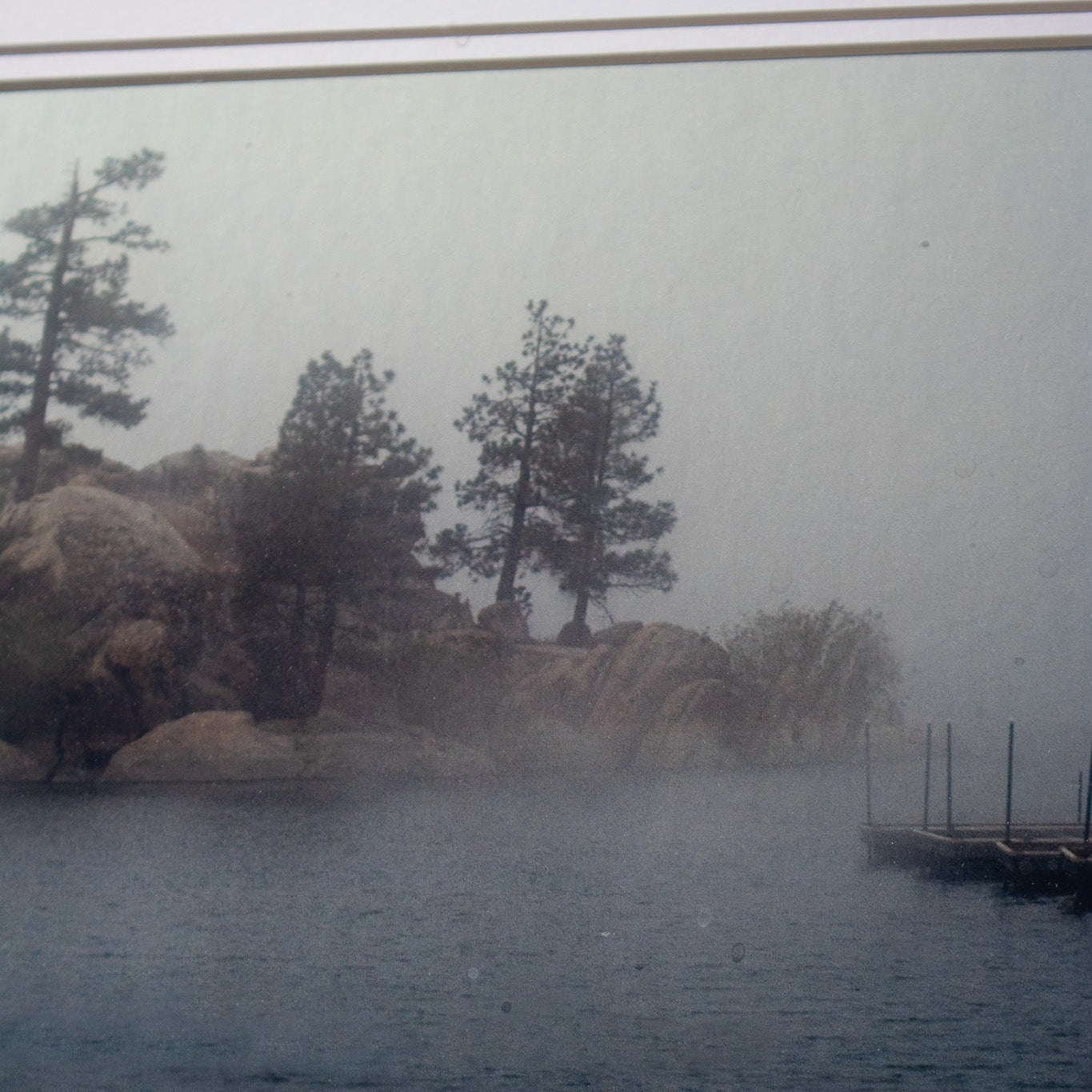 Framed John Hummel "Fog at Boulder Bay" Photograph