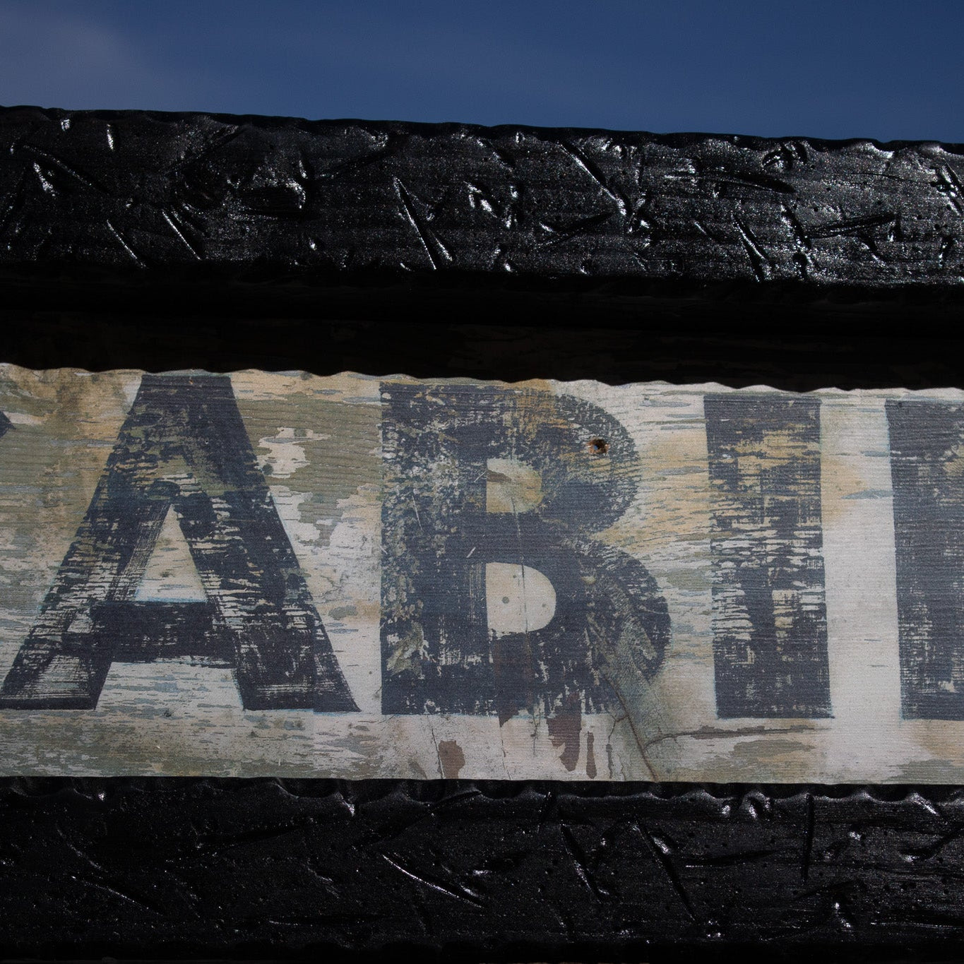 Simple "Cabins" Wooden Sign with Wooden Frame