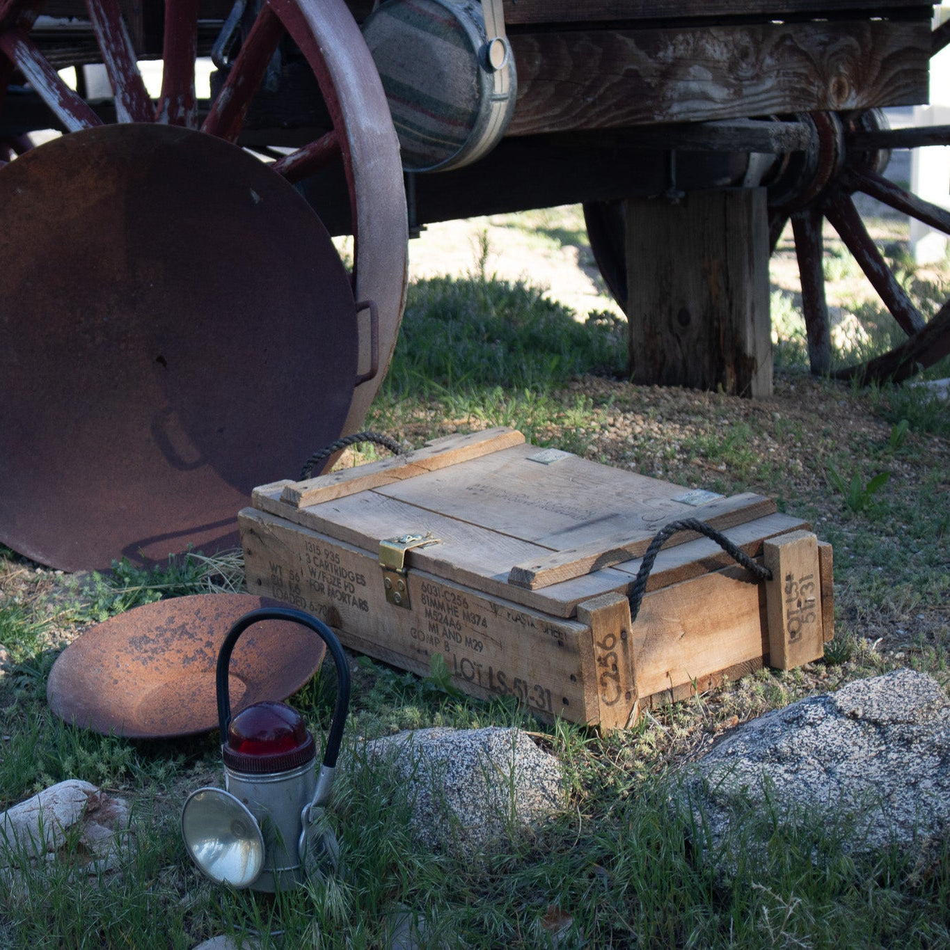 Vintage US Army Wooden Ammunition Crate