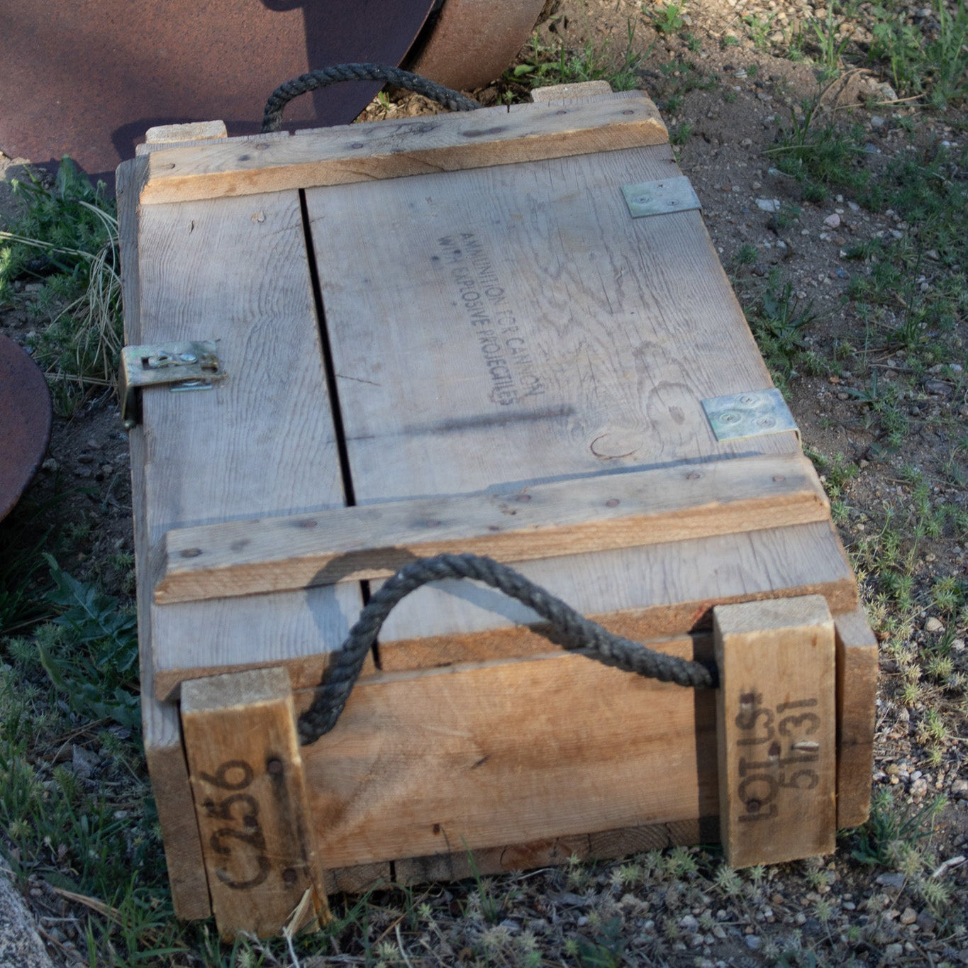 Vintage US Army Wooden Ammunition Crate