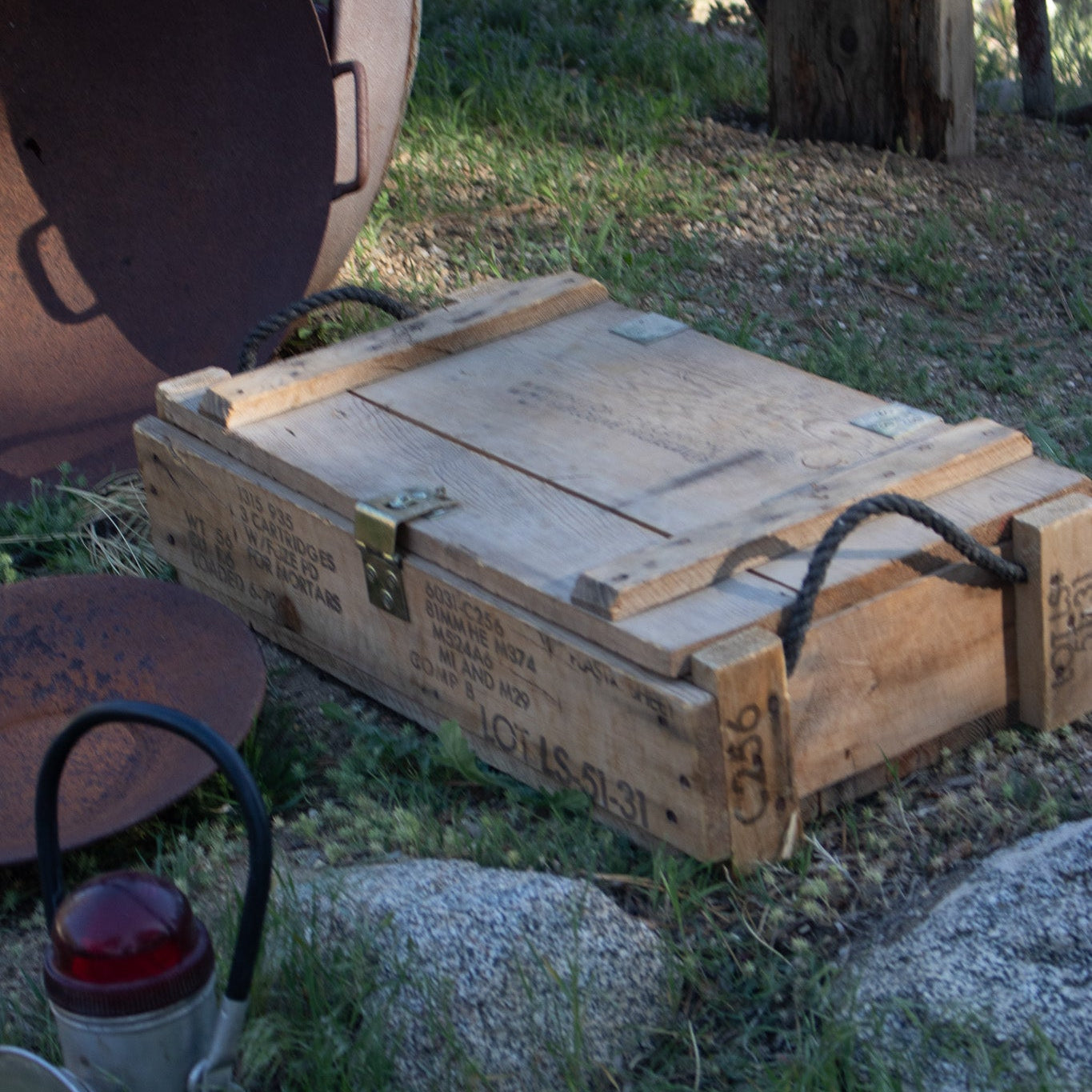 Vintage US Army Wooden Ammunition Crate