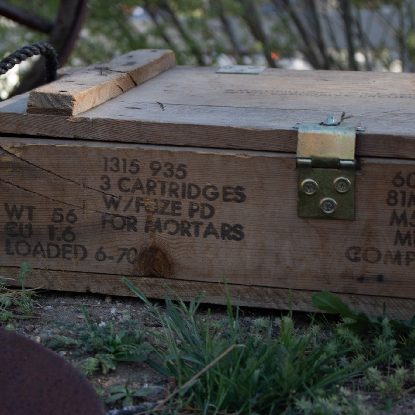 Vintage US Army Wooden Ammunition Crate