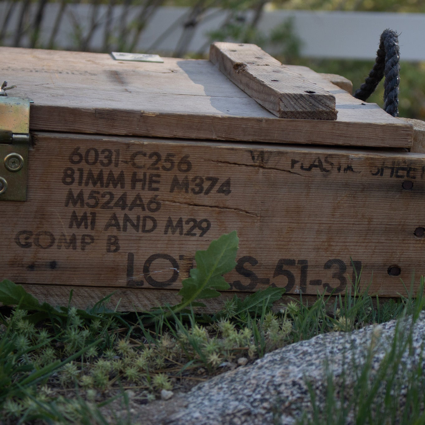 Vintage US Army Wooden Ammunition Crate
