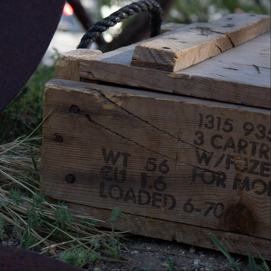 Vintage US Army Wooden Ammunition Crate