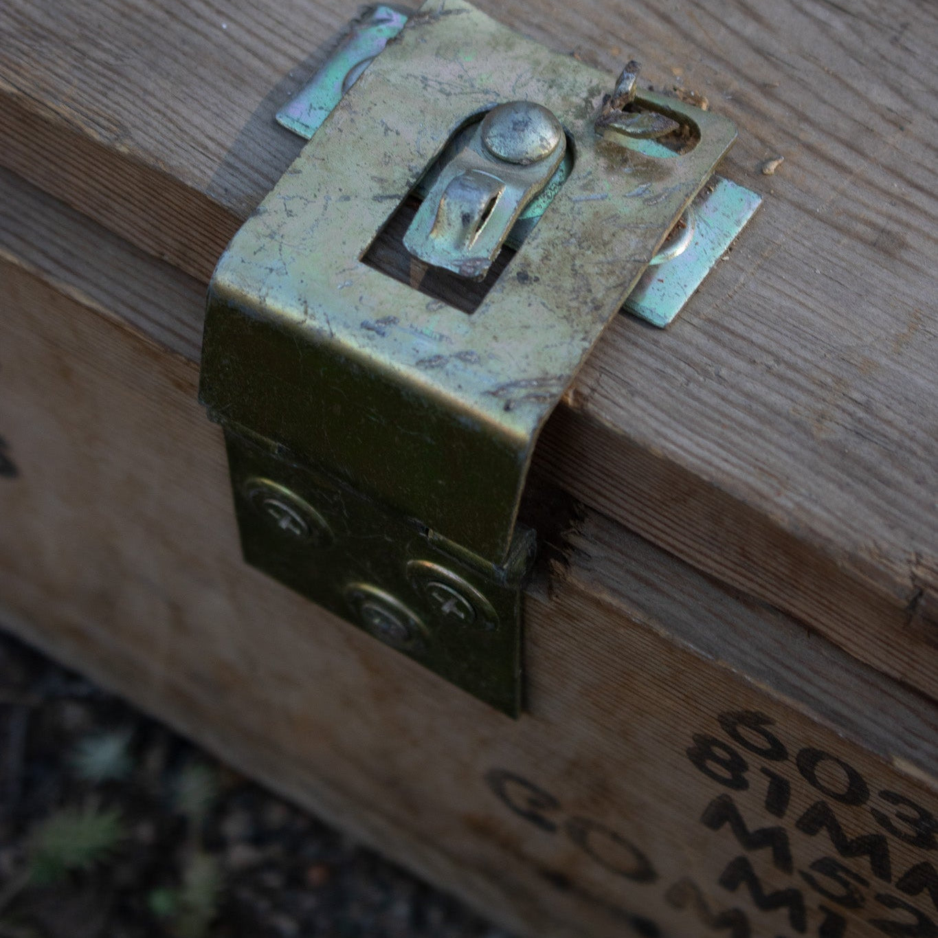 Vintage US Army Wooden Ammunition Crate