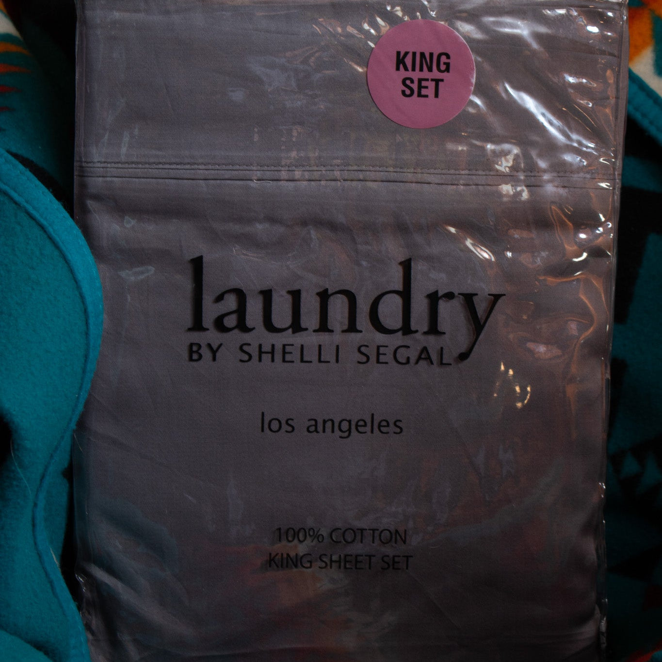 Laundry by Shelli Segal 100% Cotton King Sheet Set – Grey, Los Angeles Collection.