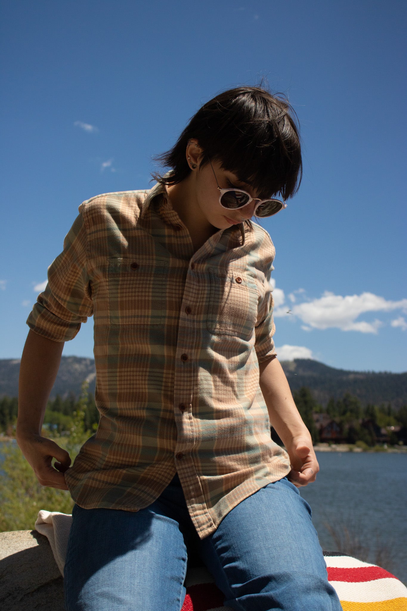 Ralph Lauren Women's Button-up Flannel Shirt