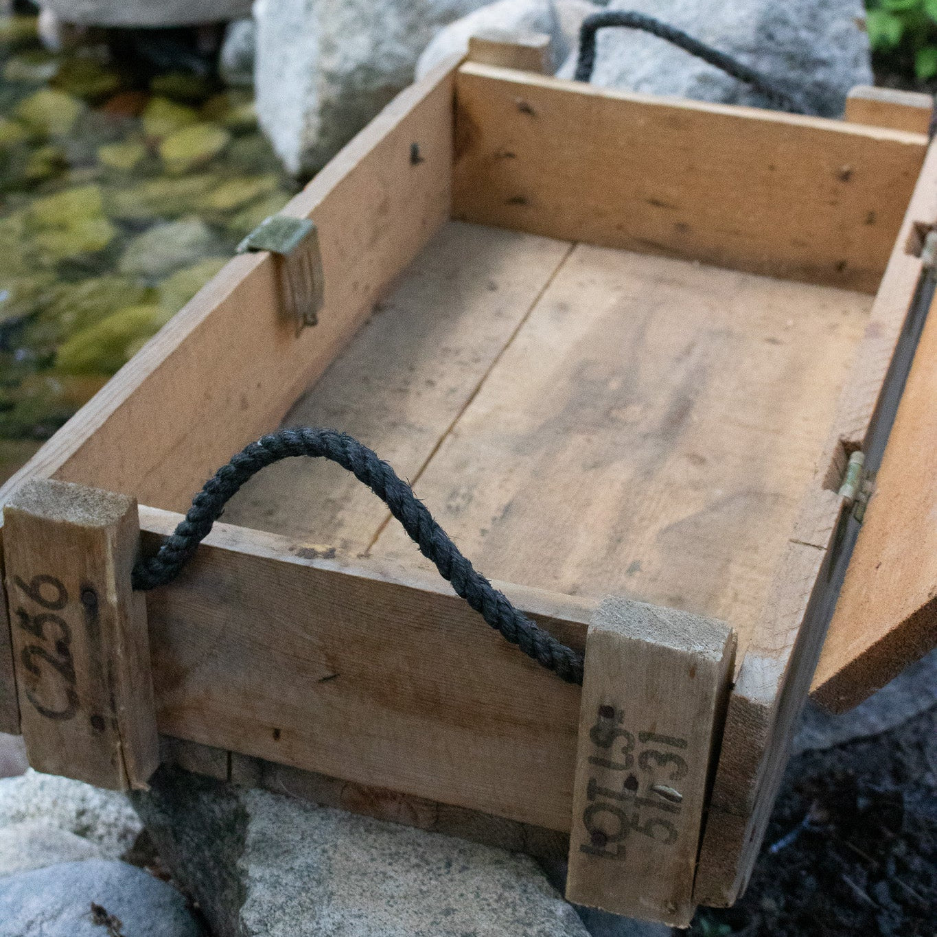 Vintage US Army Wooden Ammunition Crate