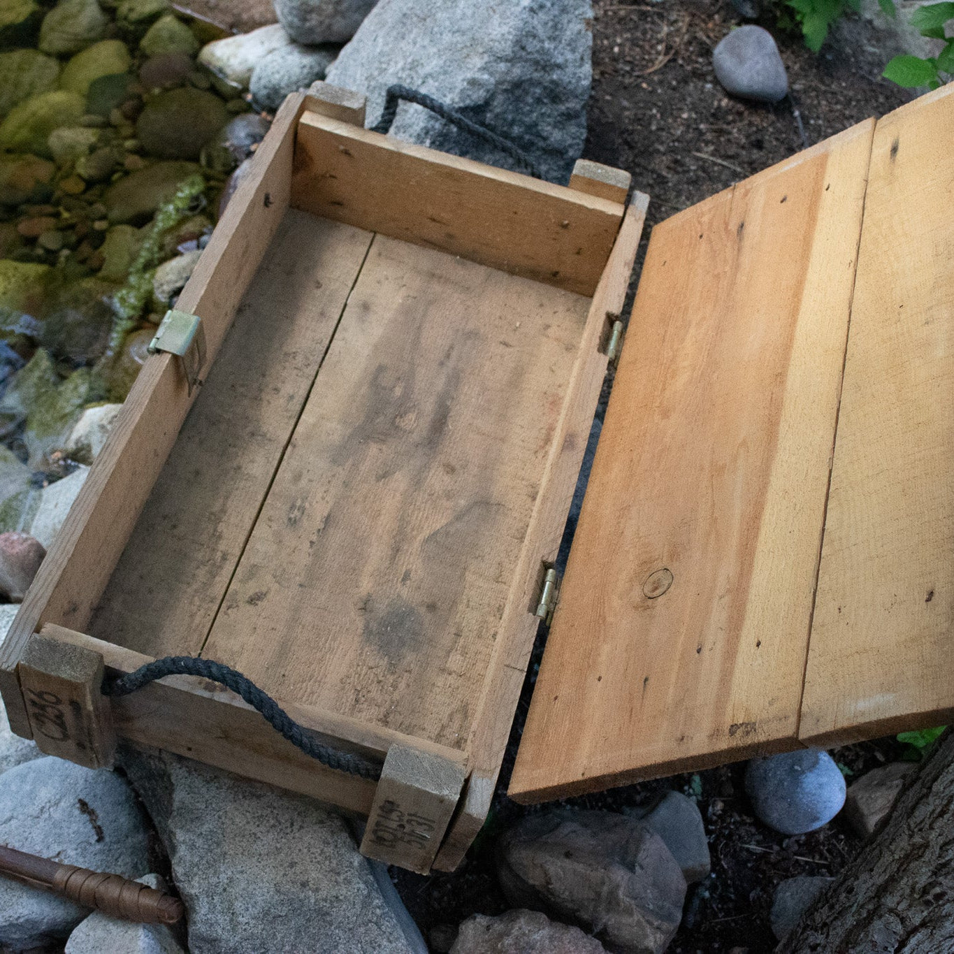 Vintage US Army Wooden Ammunition Crate