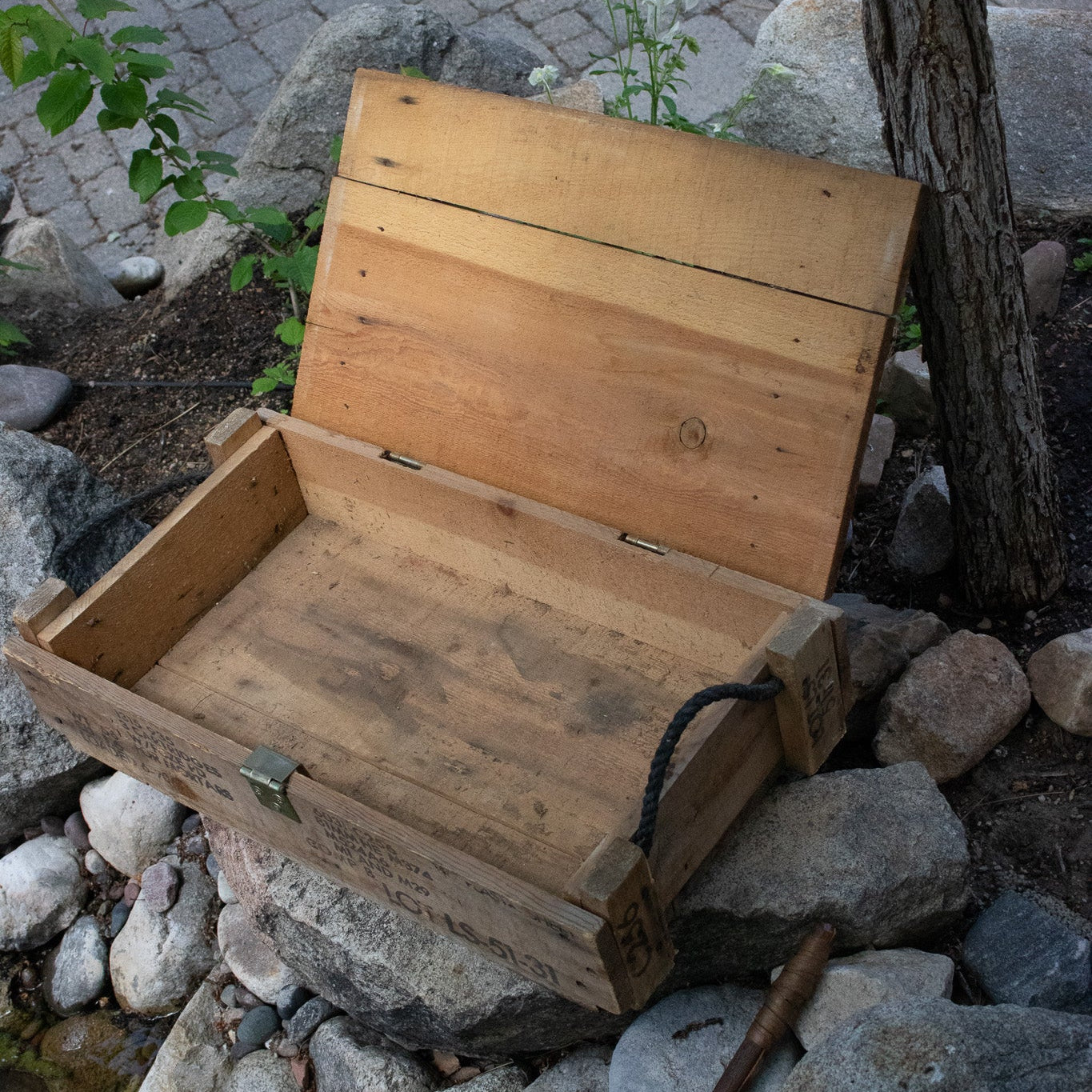 Vintage US Army Wooden Ammunition Crate