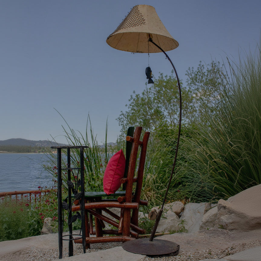 Decorative Fish Pole Floor Lamp