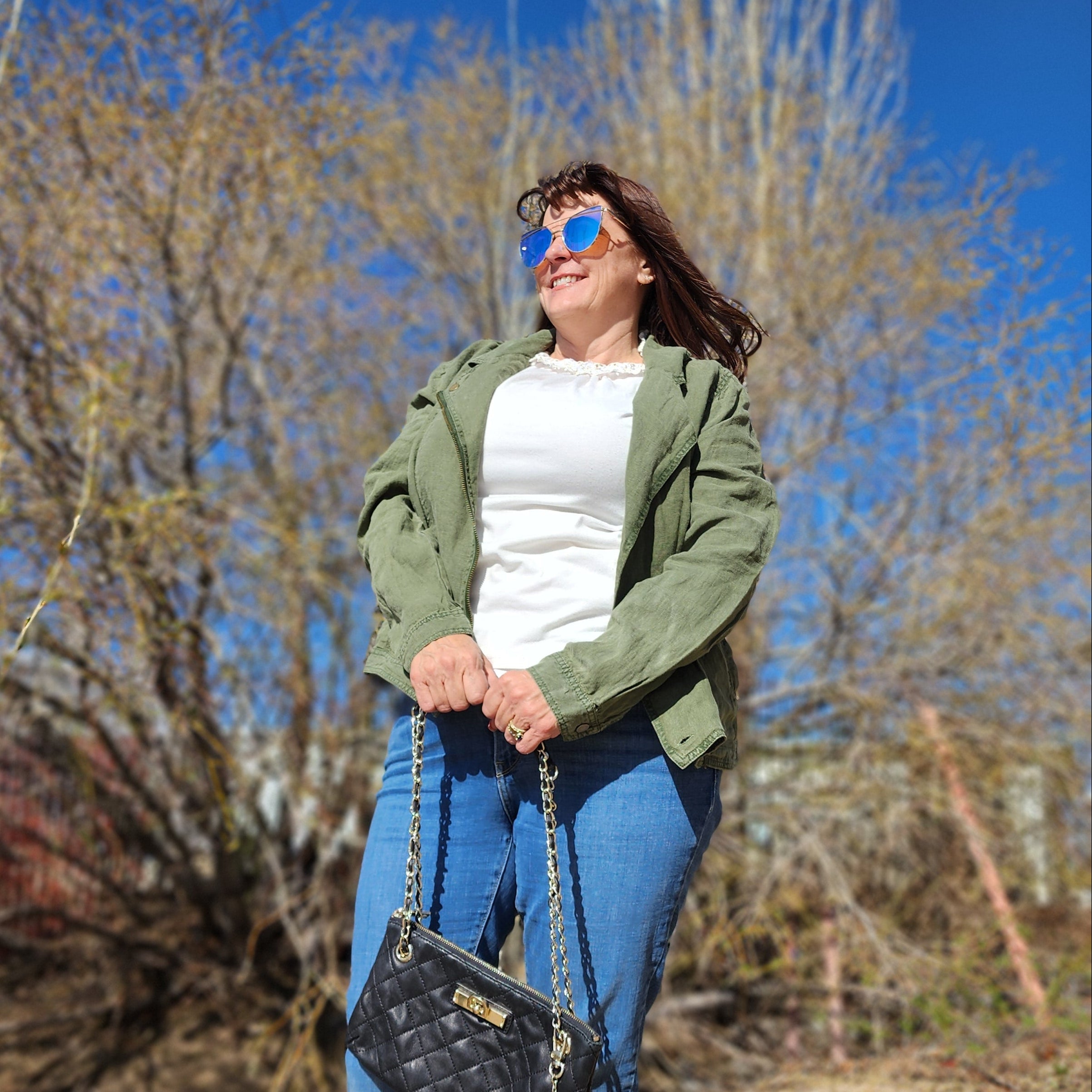 Cynthia Rowley Army Green Zip-up Size Large