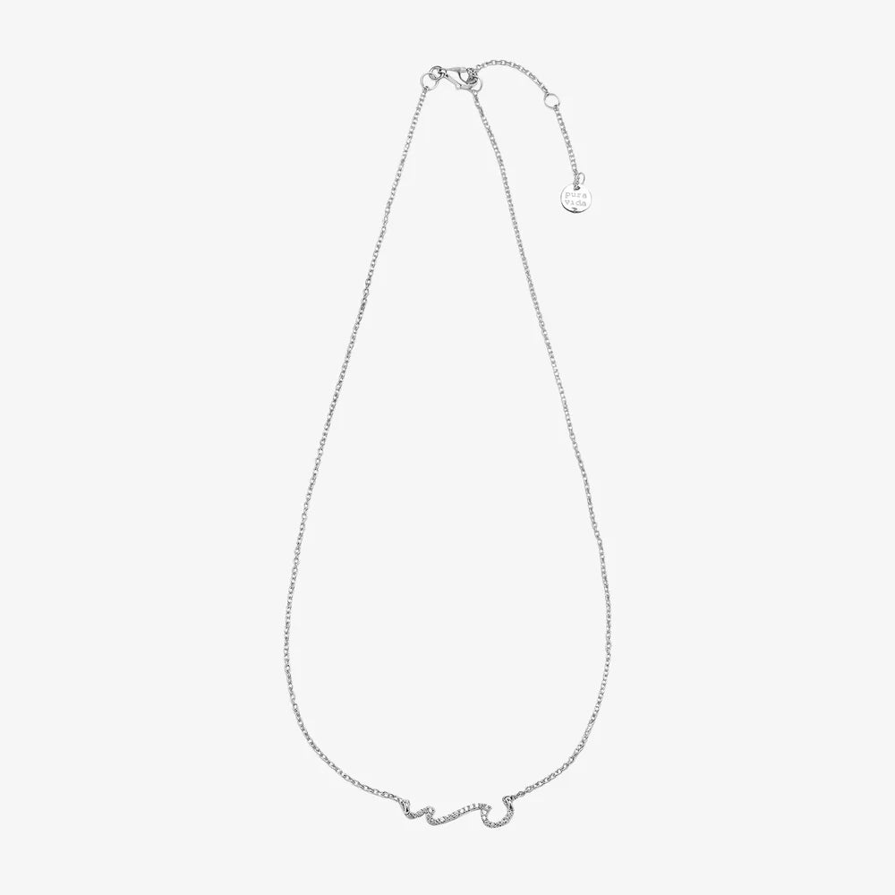 Pura Vida Pave Wave Necklace
