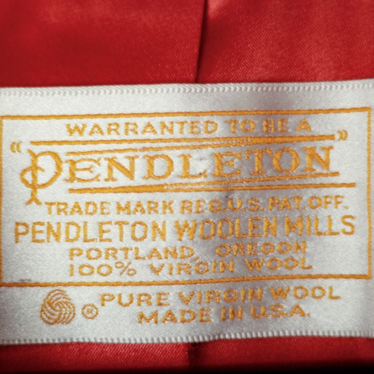 Pendleton Wool Pea Coat Women’s Size 8 Plaid Silk Lined Vintage Made In Usa