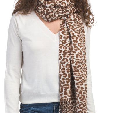 Lulla Collection Leopard Print scarf