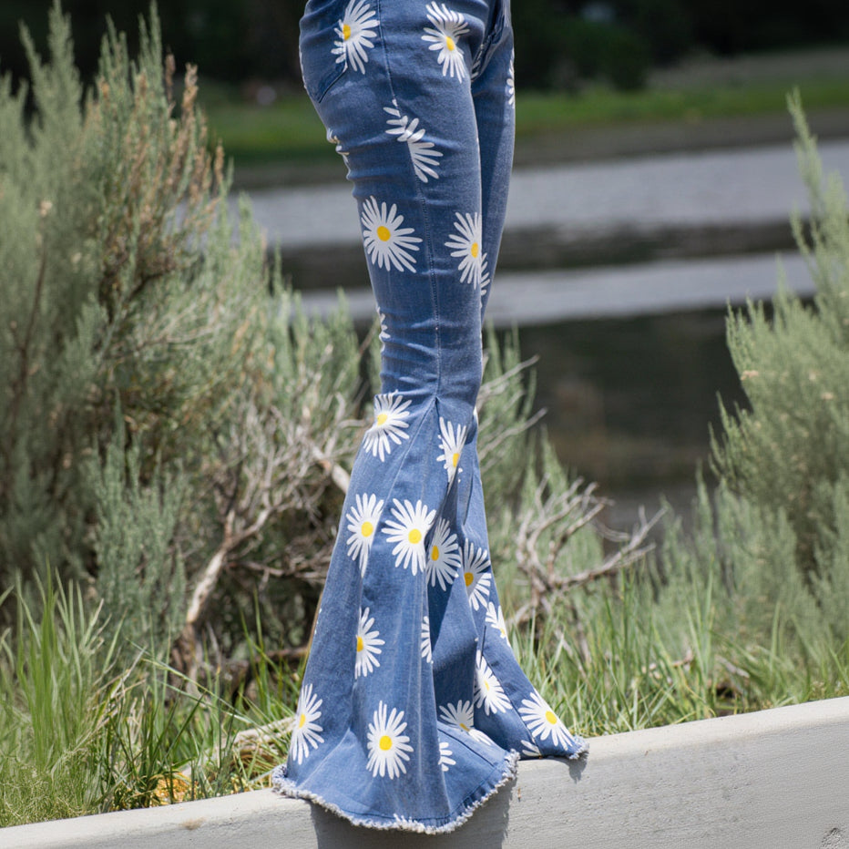 Altar'd State Daisy Bell Bottom Jeans