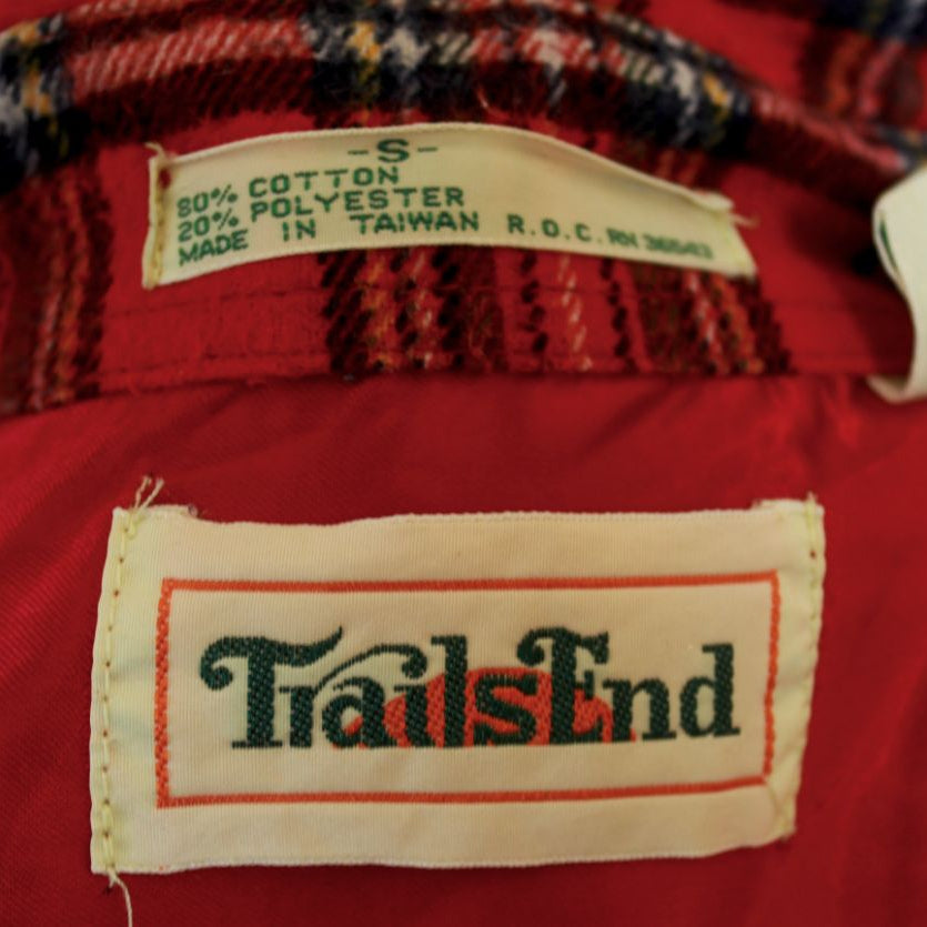 Trails End Plaid Flannel Women's Button-up Size Small