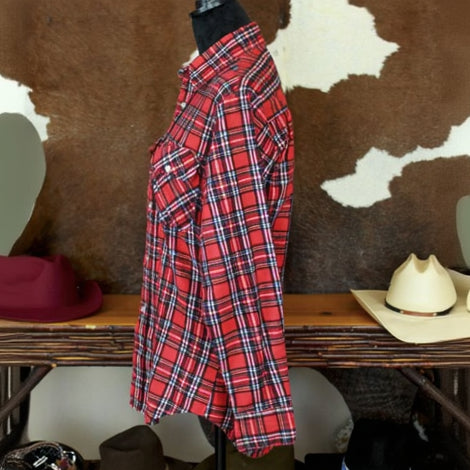 Trails End Plaid Flannel Women's Button-up Size Small