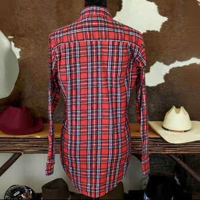 Trails End Plaid Flannel Women's Button-up Size Small