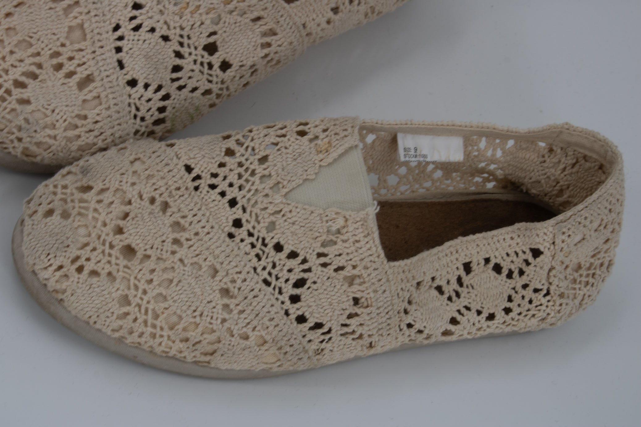 Bahama Bay Boho Style Weaved Off-White Shoes Size 9