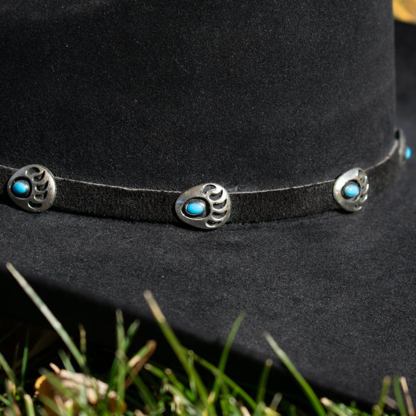 Black XXXX Stetson Cowboy Hat Featuring a Leather Band