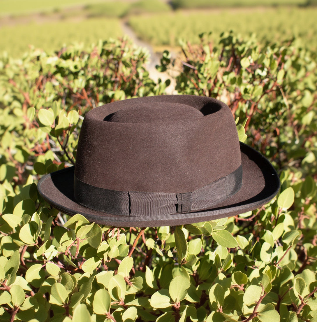 Vintage Royal Stetson Chestnut Brown Fedora Hat Size 7 1/8