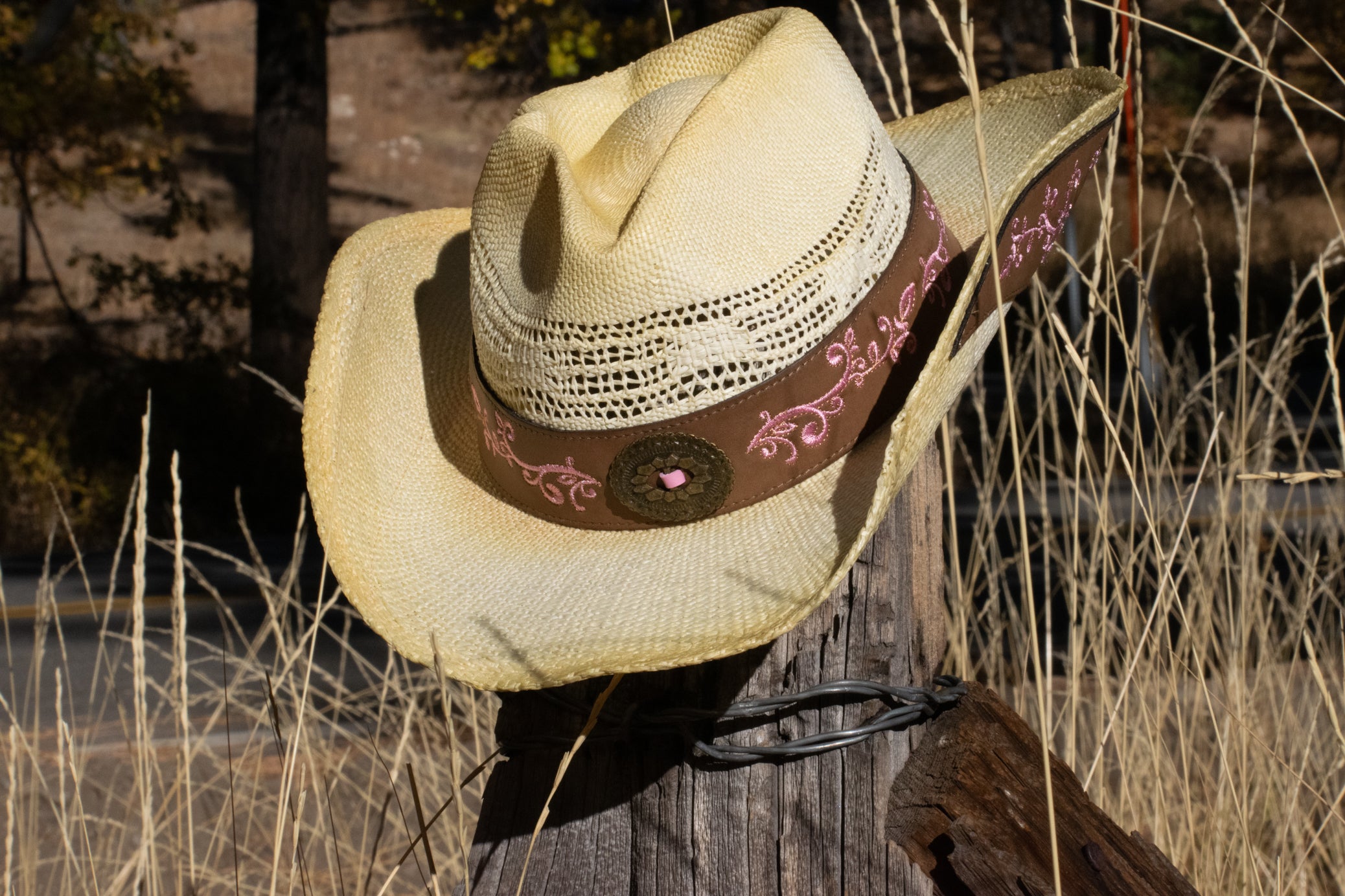 Classic Cowgirl hat Woven With 100% Recycled Paper