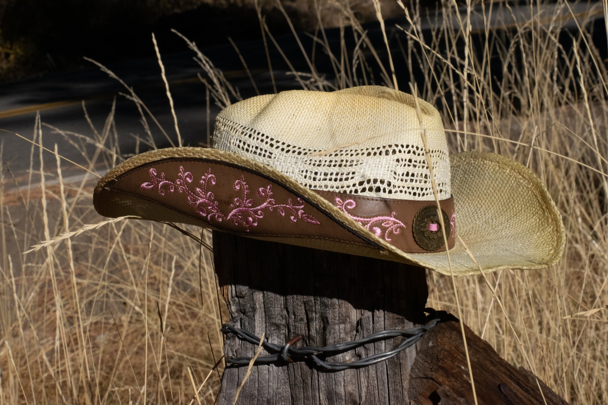 Classic Cowgirl hat Woven With 100% Recycled Paper
