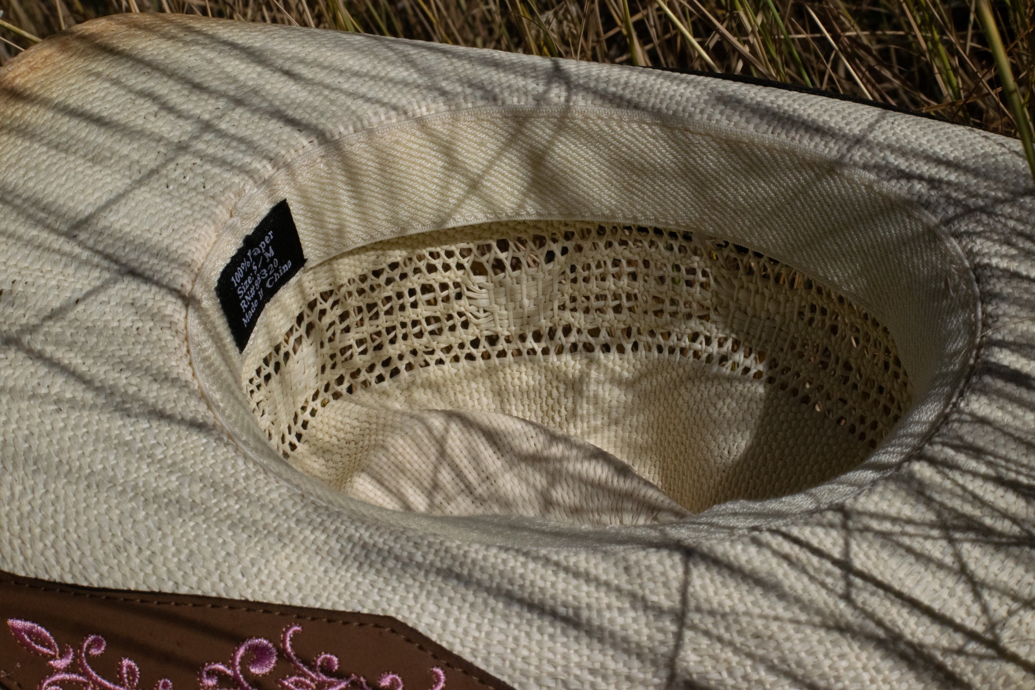 Classic Cowgirl hat Woven With 100% Recycled Paper