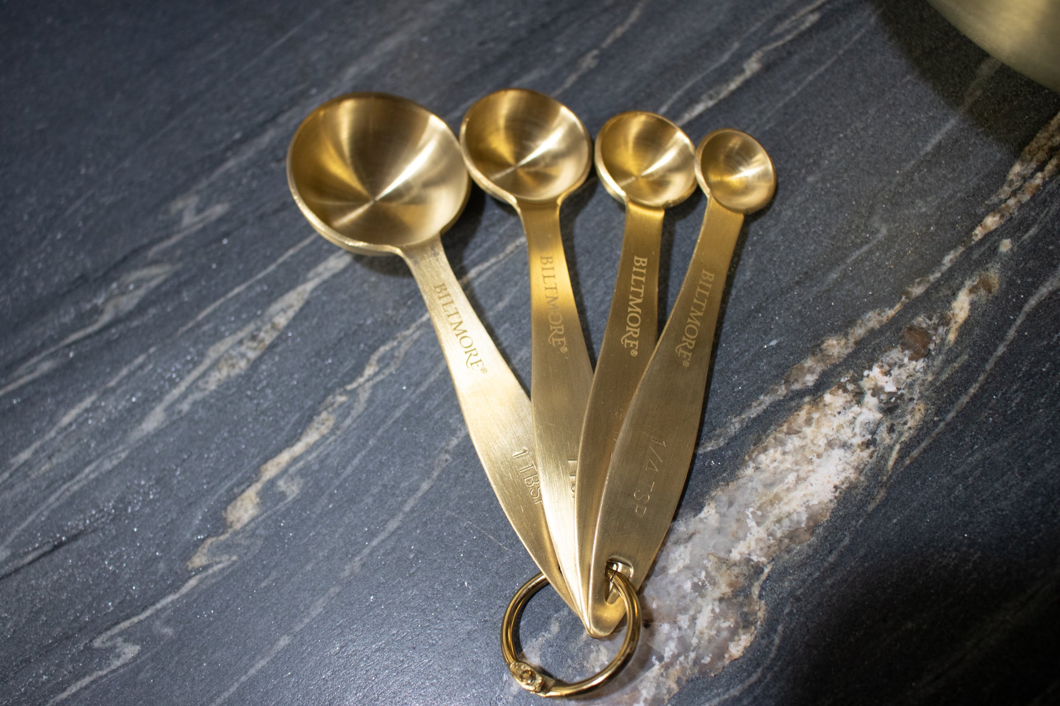 Biltmore 4 Piece Gold Plated Measuring Spoon Set