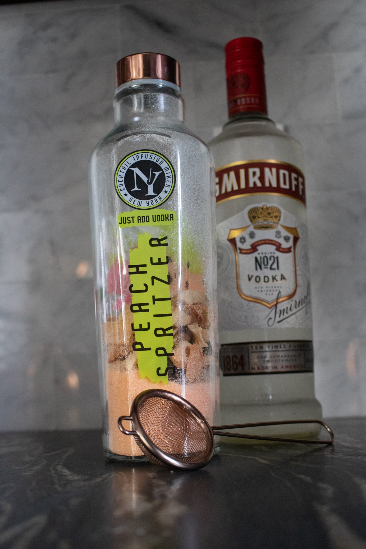 Cocktail Fusion Mixer New York in "Peach Spritzer" Flavor