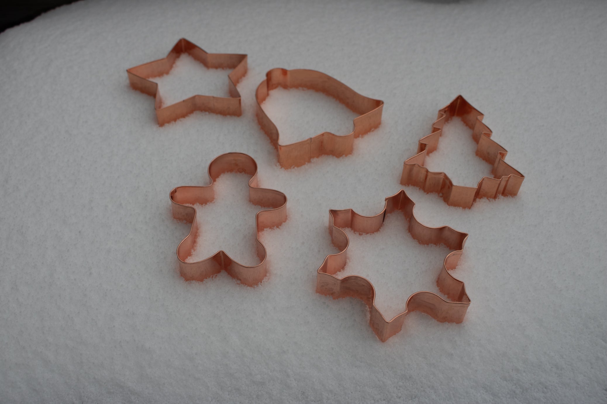 Copper Christmas Cookie Cutters Set
