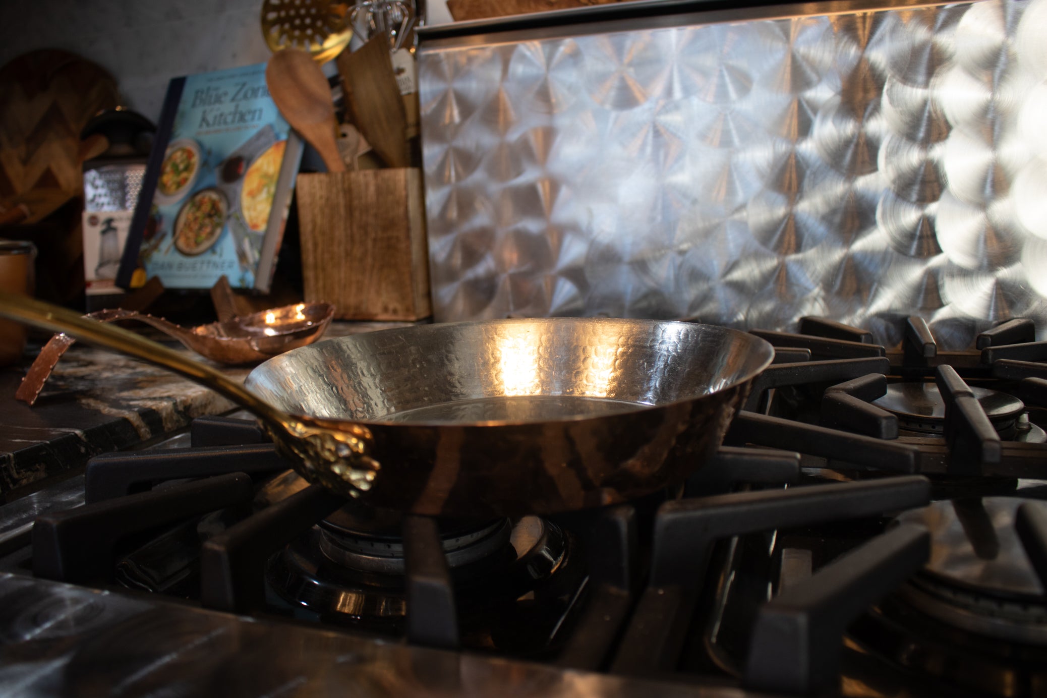 Hak Art Solid Copper Cookware Frying Pan Made in Turkey