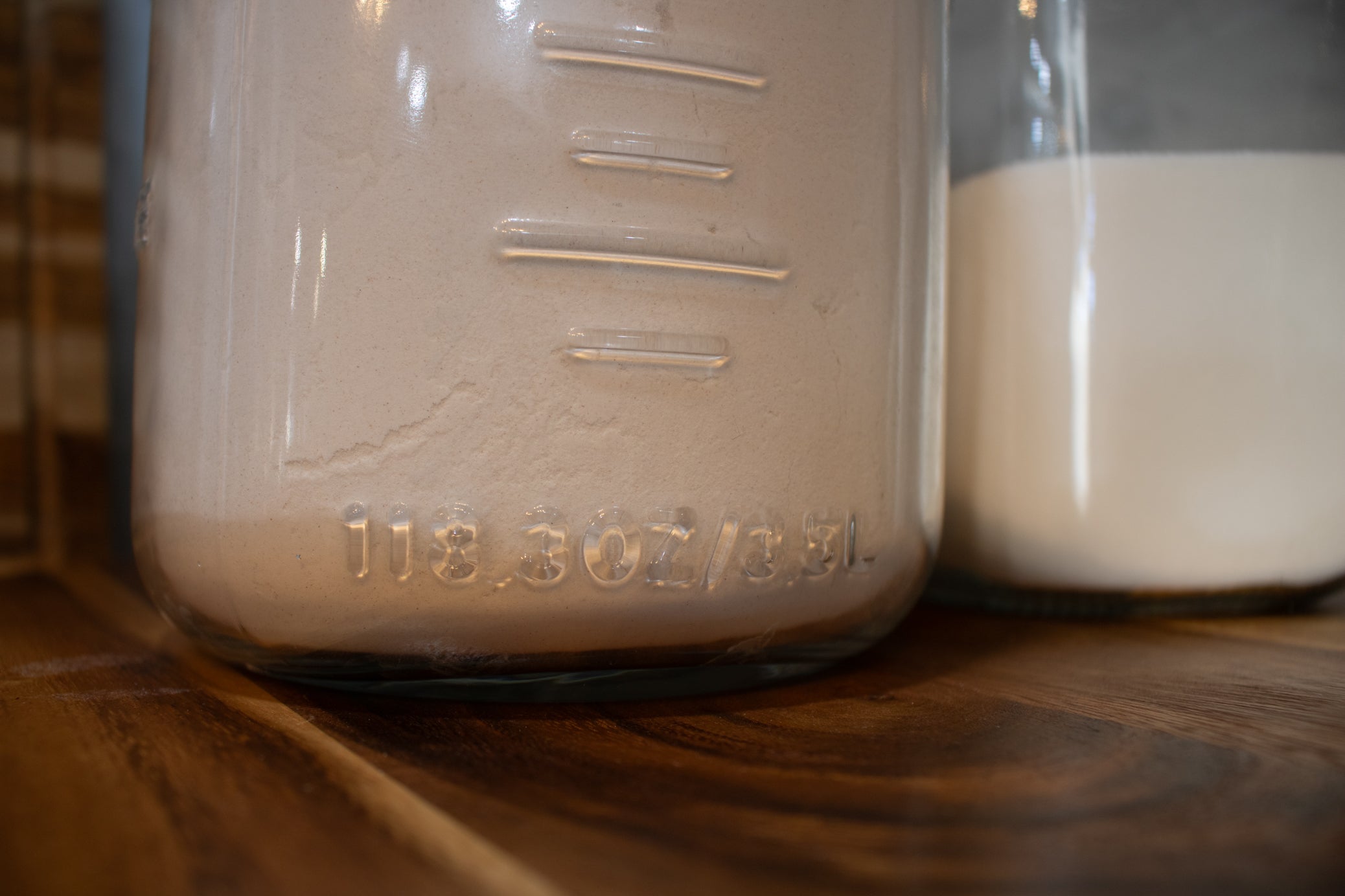 Large 118oz Glass Mason Jar Storage