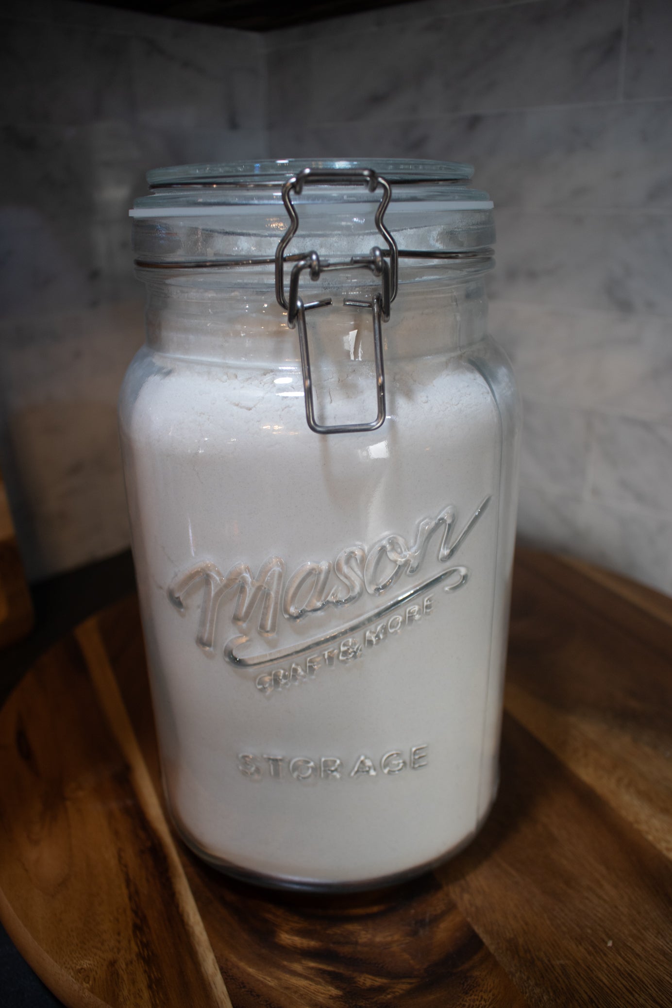 Large 118oz Glass Mason Jar Storage