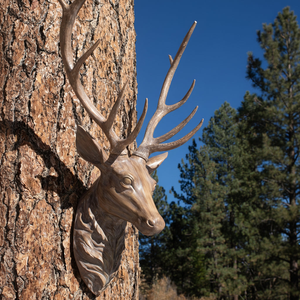 Resin 8 Point Deer Head Mount
