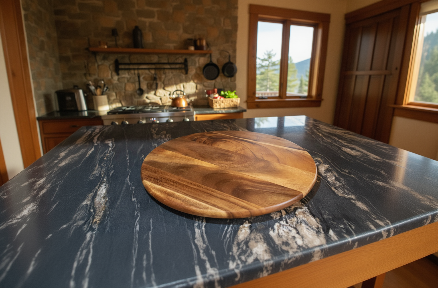Thailand Round Wood Lazy Susan